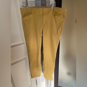 Loft Mustard Yellow Marisa Pants - Size 14